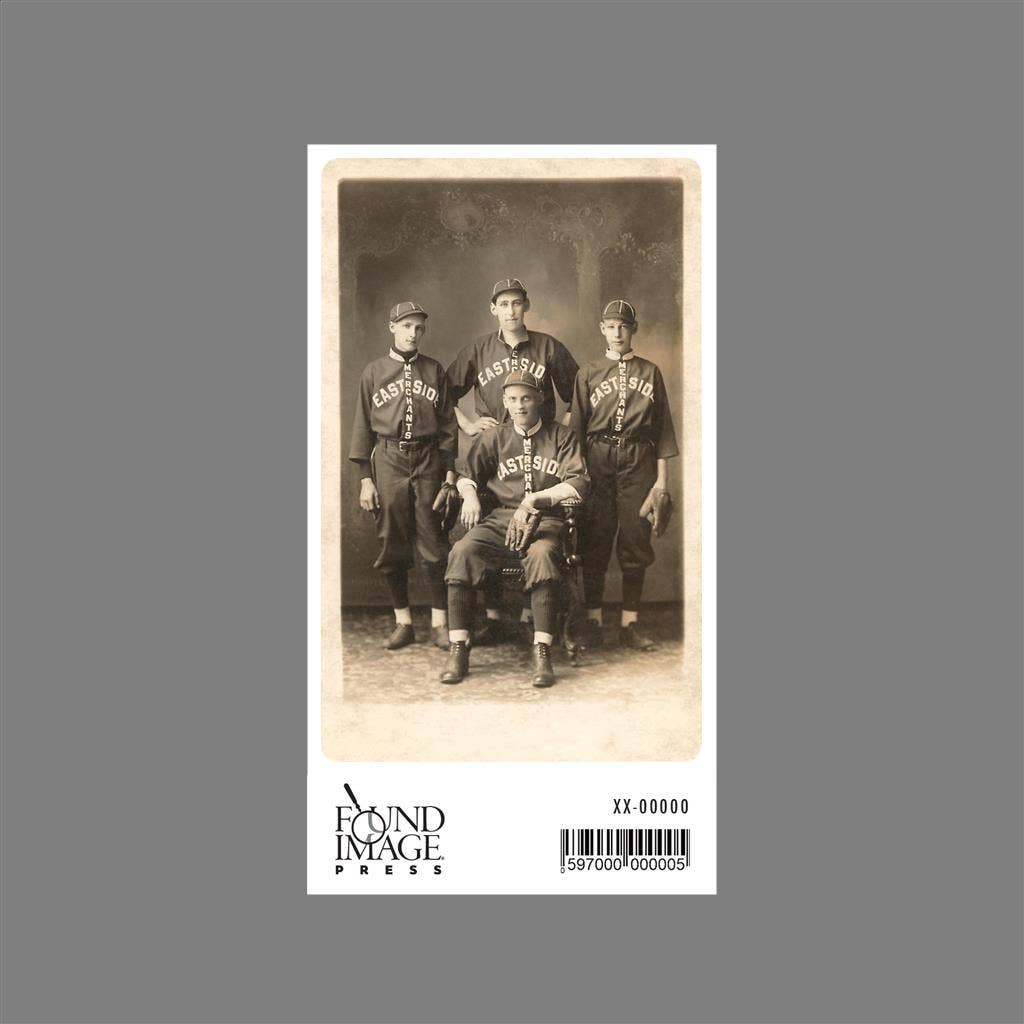 Found Image Press - Wholesale Sticker - Sticker AS-85 Four Eastside Baseball Players1