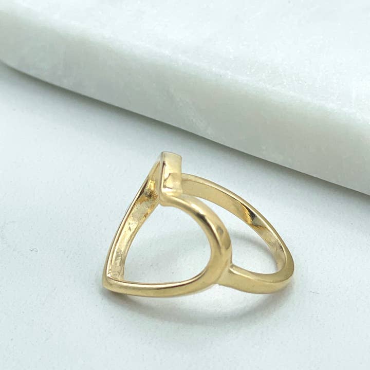 DIJU Jewelry - Wholesale Band/Stacked Ring - 18k Gold Filled Cutout Heart Shape Ring, Romantic Jewelry, Gift for Women, Wholesale Jewelry Making Supplies3