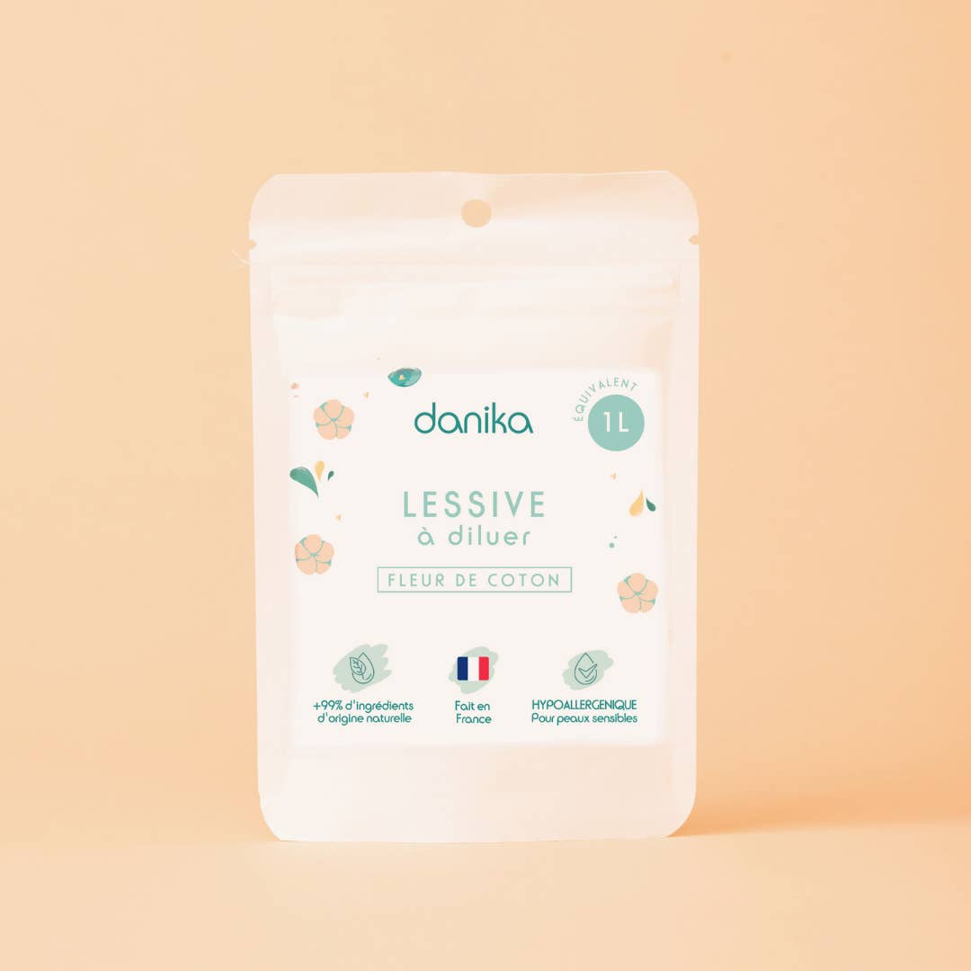 Danika - Wholesale Laundry Detergent Powder/Pods - Natural detergent - Cotton blossom - 1L refill