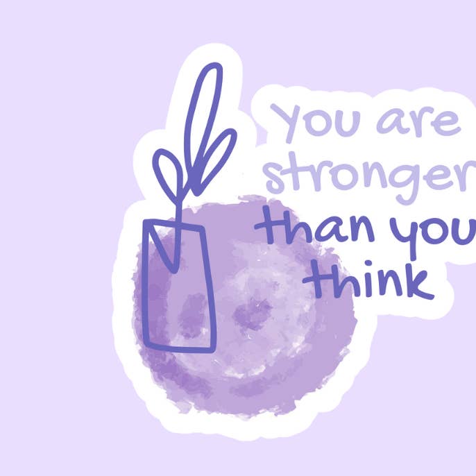You Are Stronger Than You Think Stickers for wholesale by Kateable