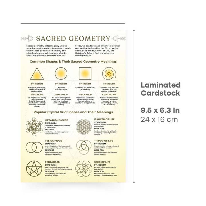 Stonebridge Imports - Wholesale Book - Adult - QuickStudy Guide 2.0 - Sacred Geometry