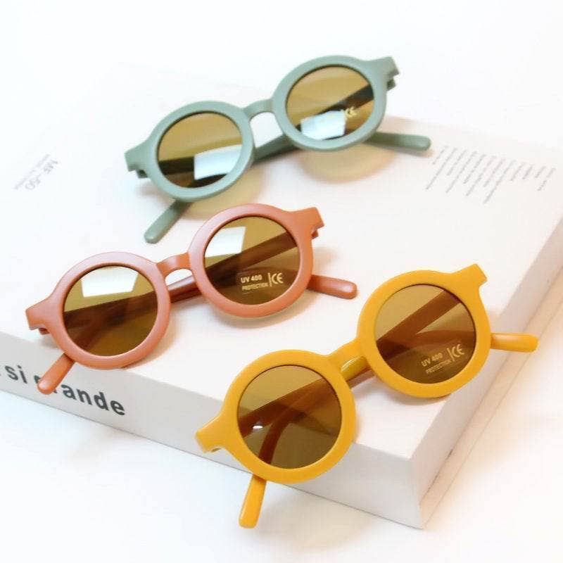 KiddieKickz - Vente Lunettes de soleil – enfant - Lunettes de soleil enfants à monture ronde givrée1
