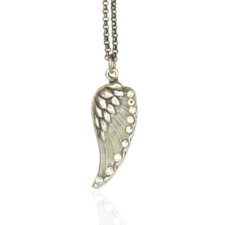 Serafina Crystal Wing Necklace for wholesale by Anne Koplik Designs, Inc.