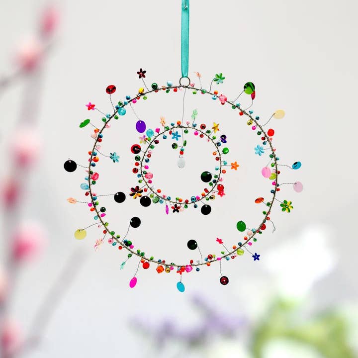 Decoration SPARKLE double circle for wholesale by NOÏ Hamburg