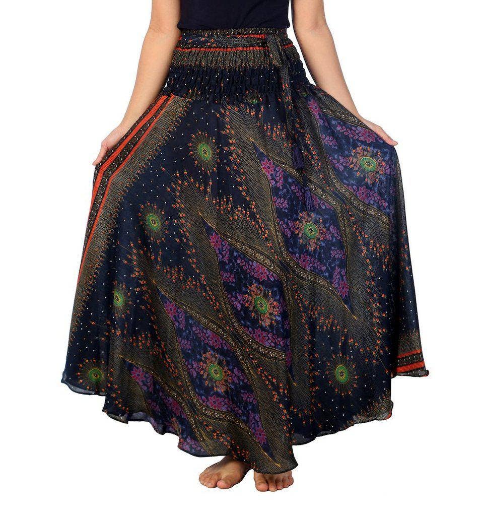 Studio 12 Collective (previously Ethnic Lanna) - Wholesale Skirt - Women's - BUNDLE: 4-Pack Long Boho Skirts (Assorted Prints)7