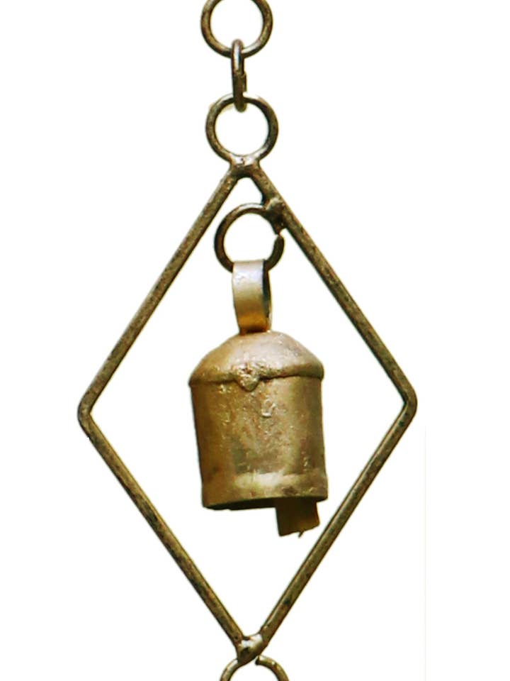 Iron Bell Chimes - Diamonds Cascade 3"x24" for wholesale by Jafsons International