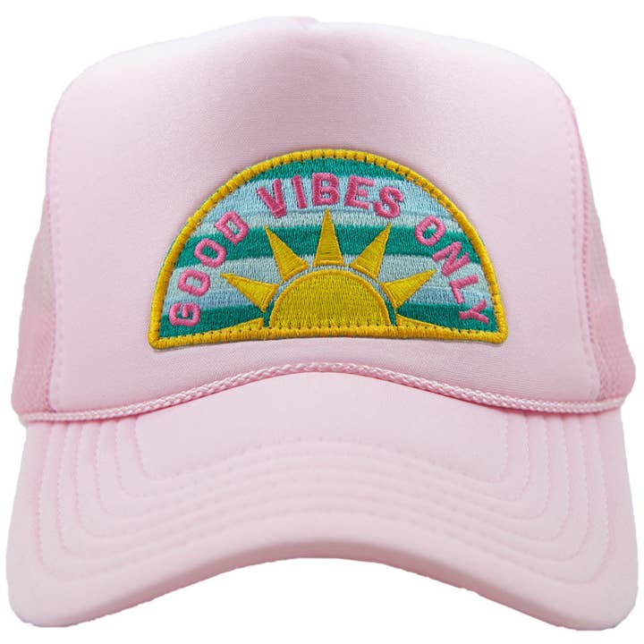 Katydid - Wholesale Trucker Hat - Women's - Good Vibes Only Patch Foam Trucker Hat