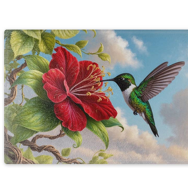 Hummingbird Cutting Board for wholesale by Traci's Fun Creations