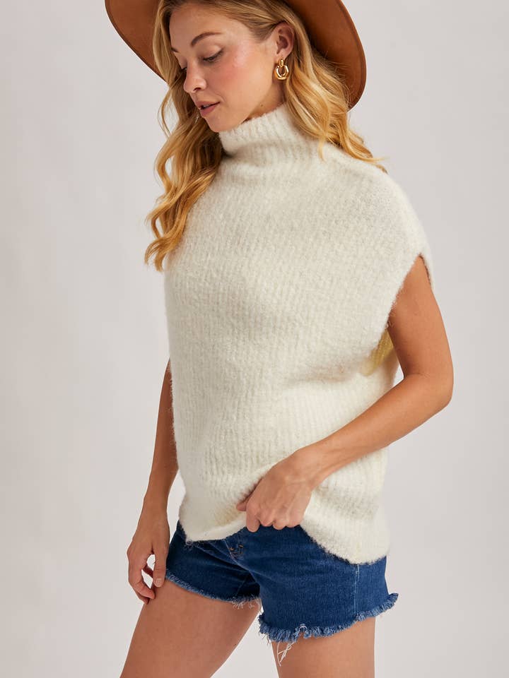 Bluivy - Wholesale Sweater Vest - Women's - TURTLENECK KNIT SWEATER VEST13