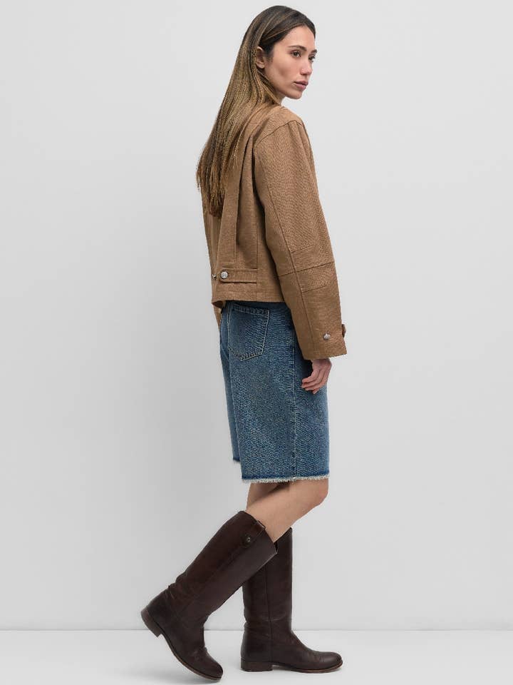 BROWN The Wolf Jacket | Utility Corduroy-Collar Jacket for wholesale on Faire