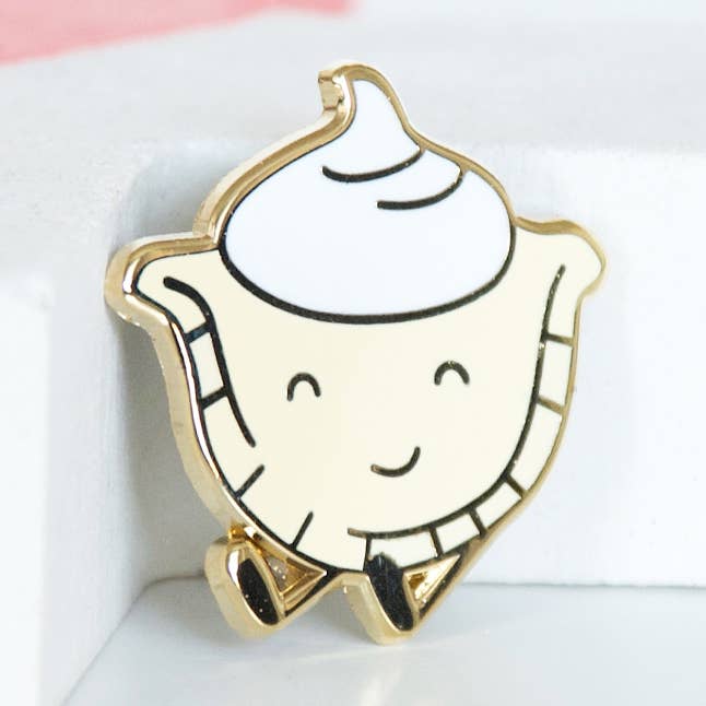 Perogy - Pin esmaltado para venta al por mayor de Hop & Flop