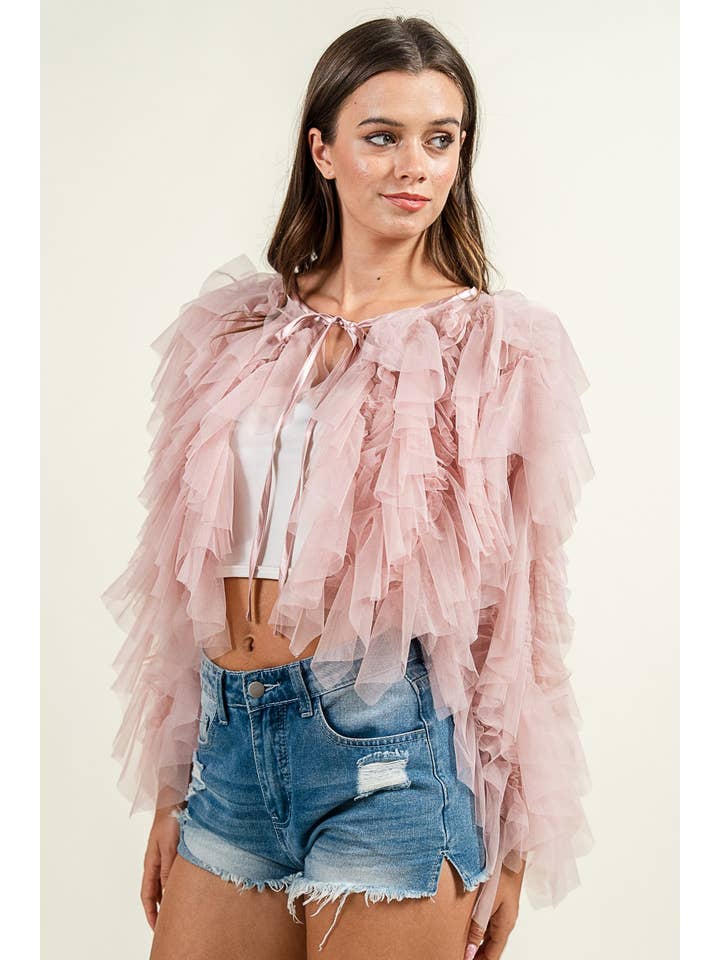 PRIVY - Wholesale Jacket - Women's - CG60052Y_TULLE JACKET15