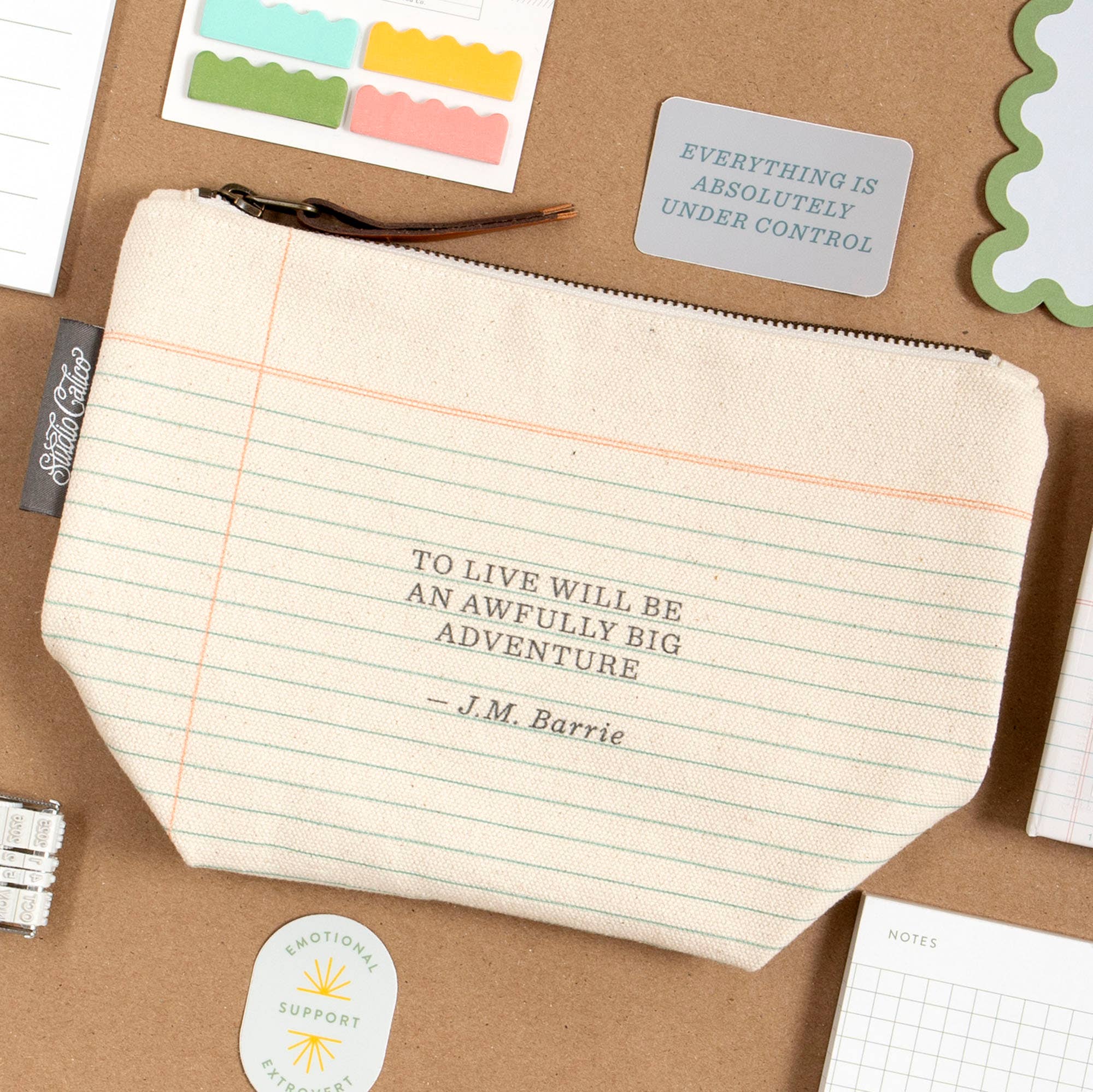 Studio Calico - Wholesale Pouch - Women's - Big Adventure Canvas Zipper Pouch1