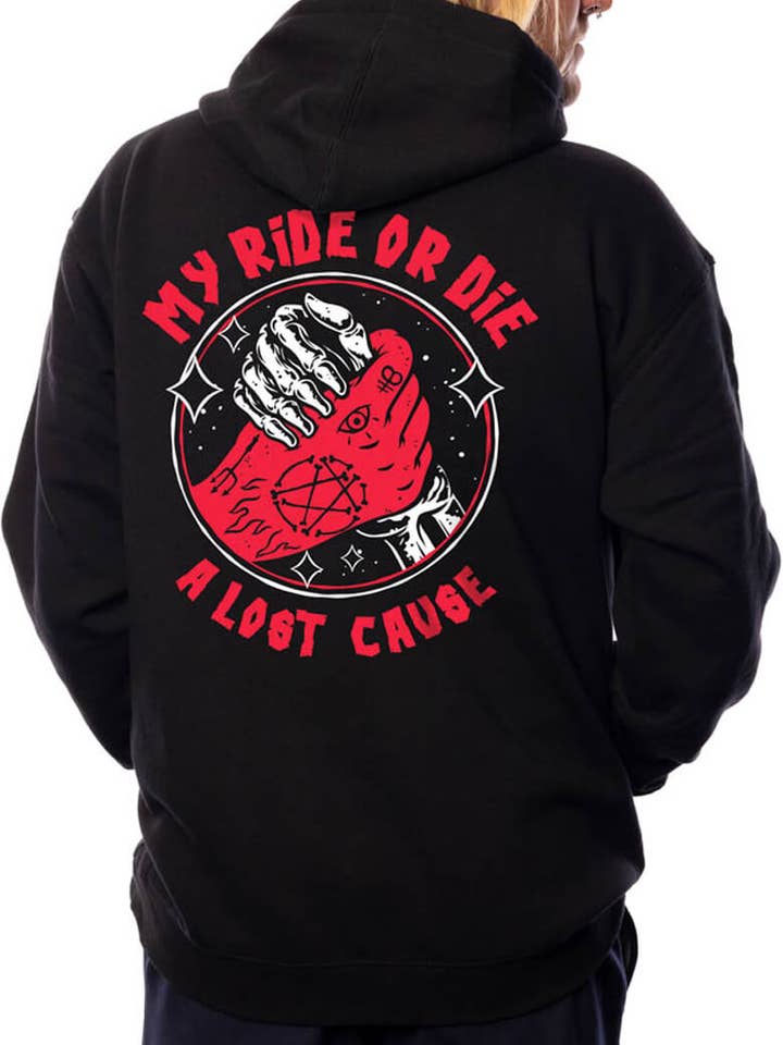 Chandail à capuchon Ride Or Die pour la vente par A Lost Cause