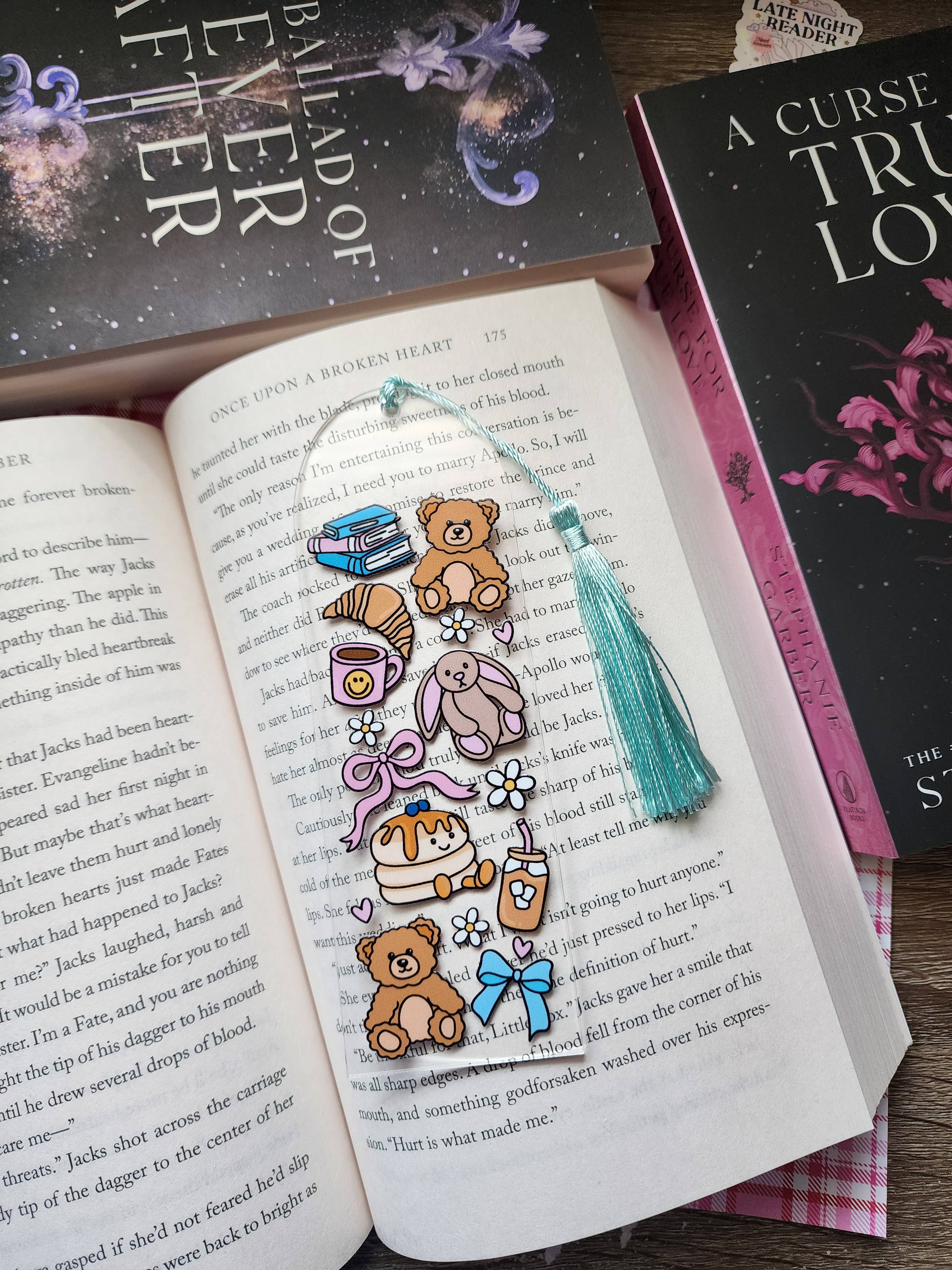 Sun Moon & Stars Co. - Wholesale Bookmark - Girly Trinkets Acrylic Bookmark| Book Accessories 1
