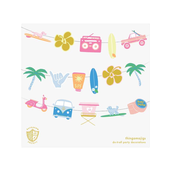Jollity & Co. + Daydream Society - Wholesale Bunting/Garland - Surf's Up Thingamajigs