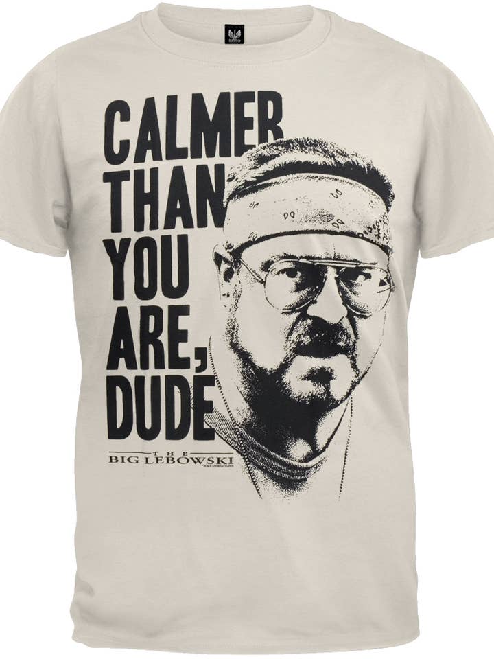 Official Store - Wholesale T-shirt met print - Heren - Big Lebowski - Rustiger Dan Jij Heren T-shirt