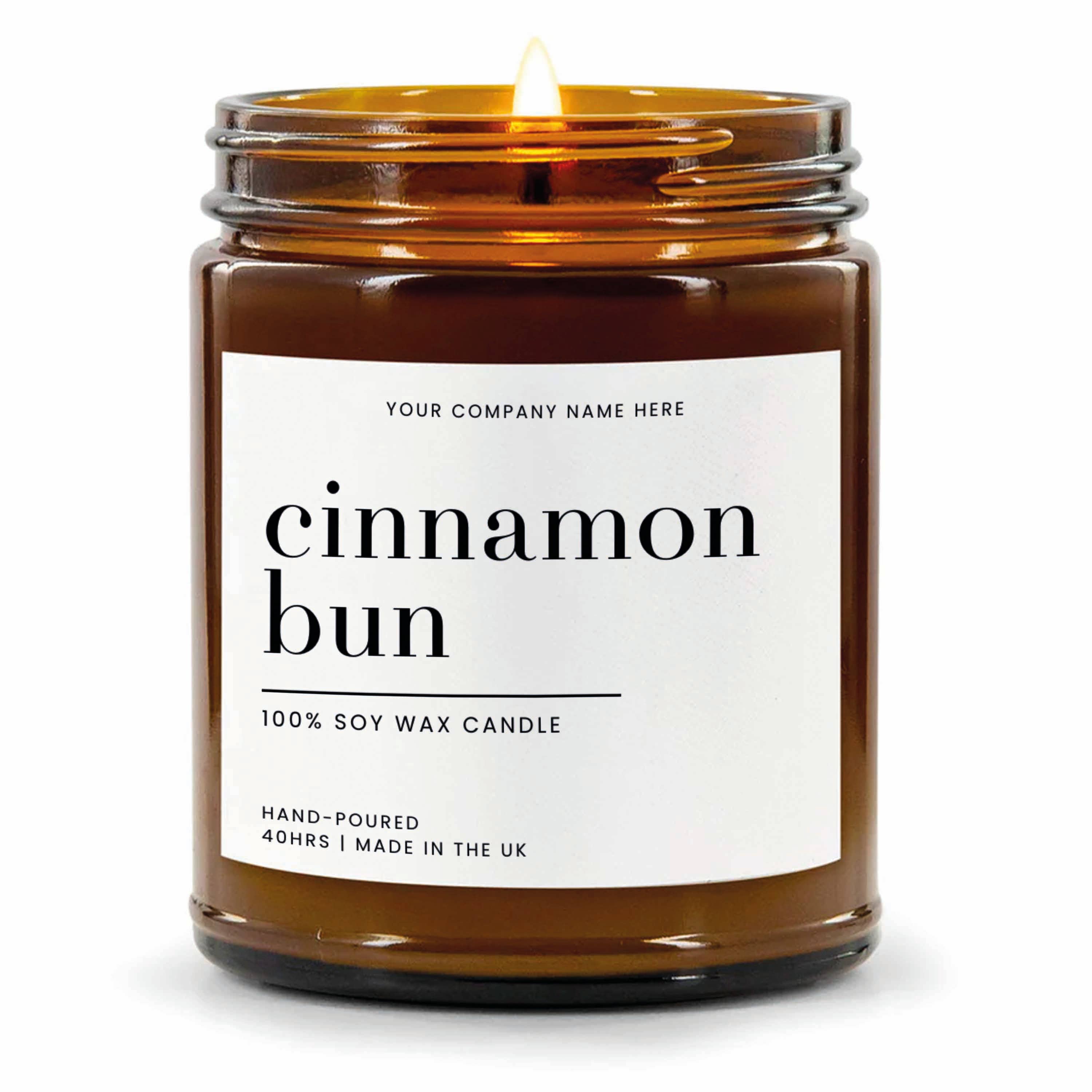 Candle Drop – wholesale Jar/filled candle – Label Style 6 | Wholesale White Label Soy Candle | Amber Jar1