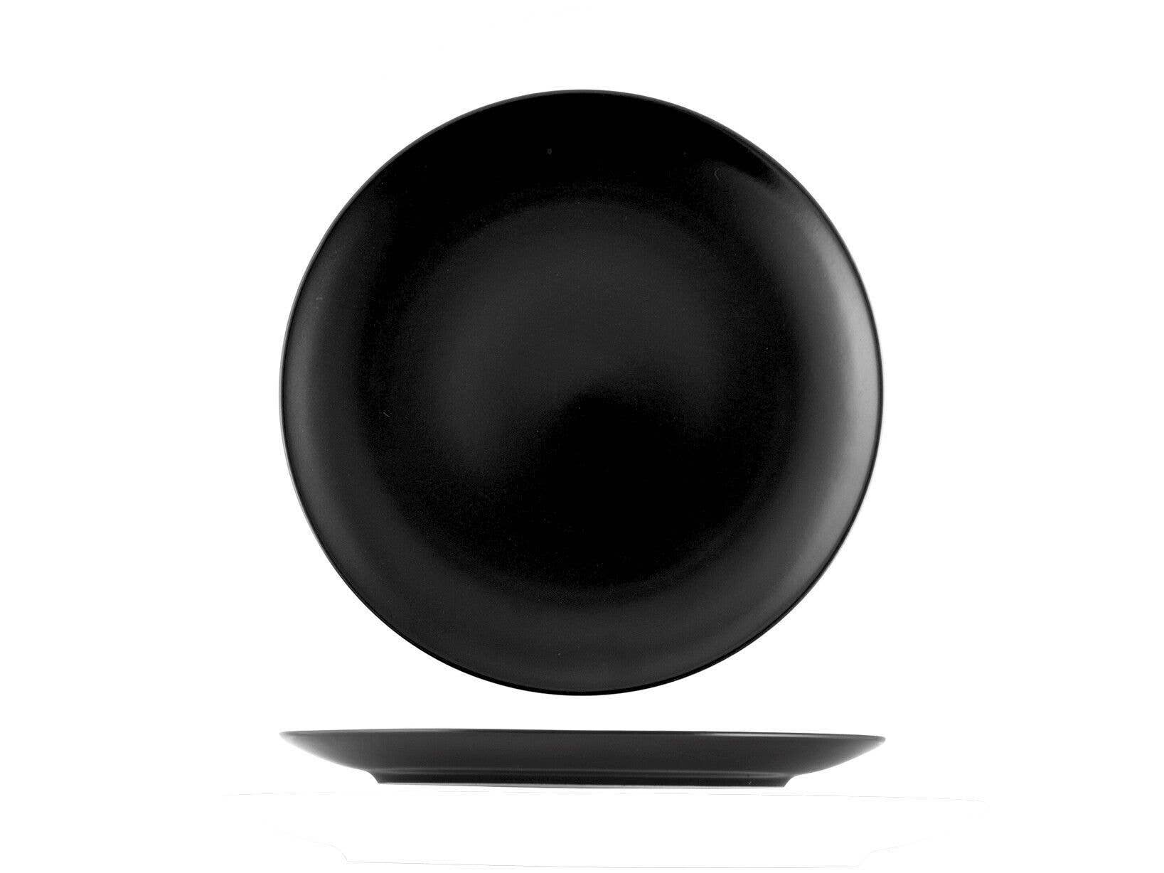 H&H - Wholesale Borden - Denver zwart aardewerk fruitbord 20 cm0