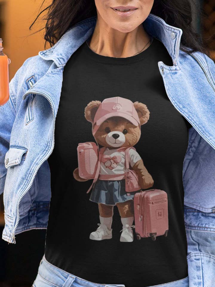 Women's Round Neck T-shirt - Plush Girl for wholesale by IALD