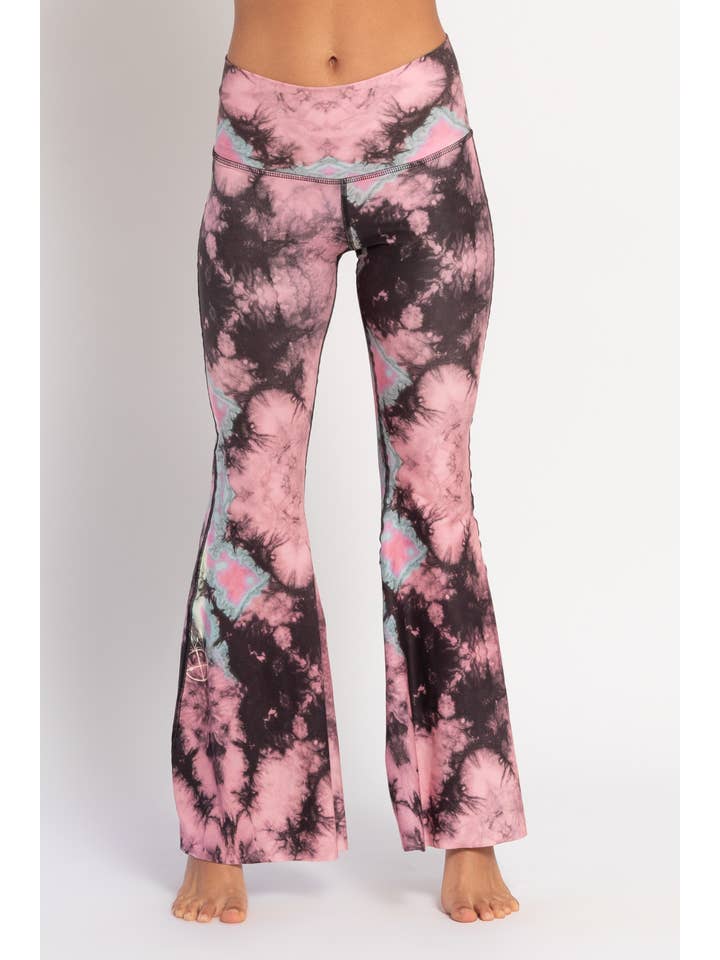 Teeki Boutique + WithLove USA Made ~ Wholesale - Wholesale Pants - Women's - Eagle Feather Pink Crop Bell Bottoms *New