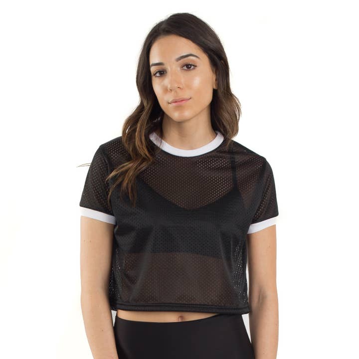 6031 - T-shirt court en mesh pour femmes pour la vente par OTL Apparel