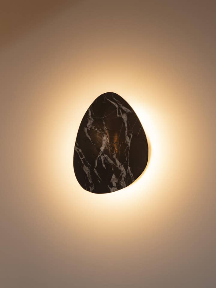 Medusa Schwarzer Marmor Antik Wandleuchte 38 cm für den Großhandel von HEKA LIGHTING & TRADING LTD