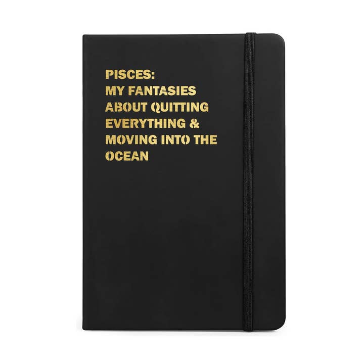 Journal drôle d'astrologie des Poissons pour la vente par Crimson and Clover Studio