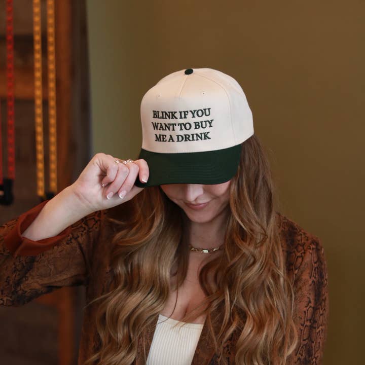 Electric label - Wholesale Trucker Hat - Women's - Blink if you want to buy me a drink hat8