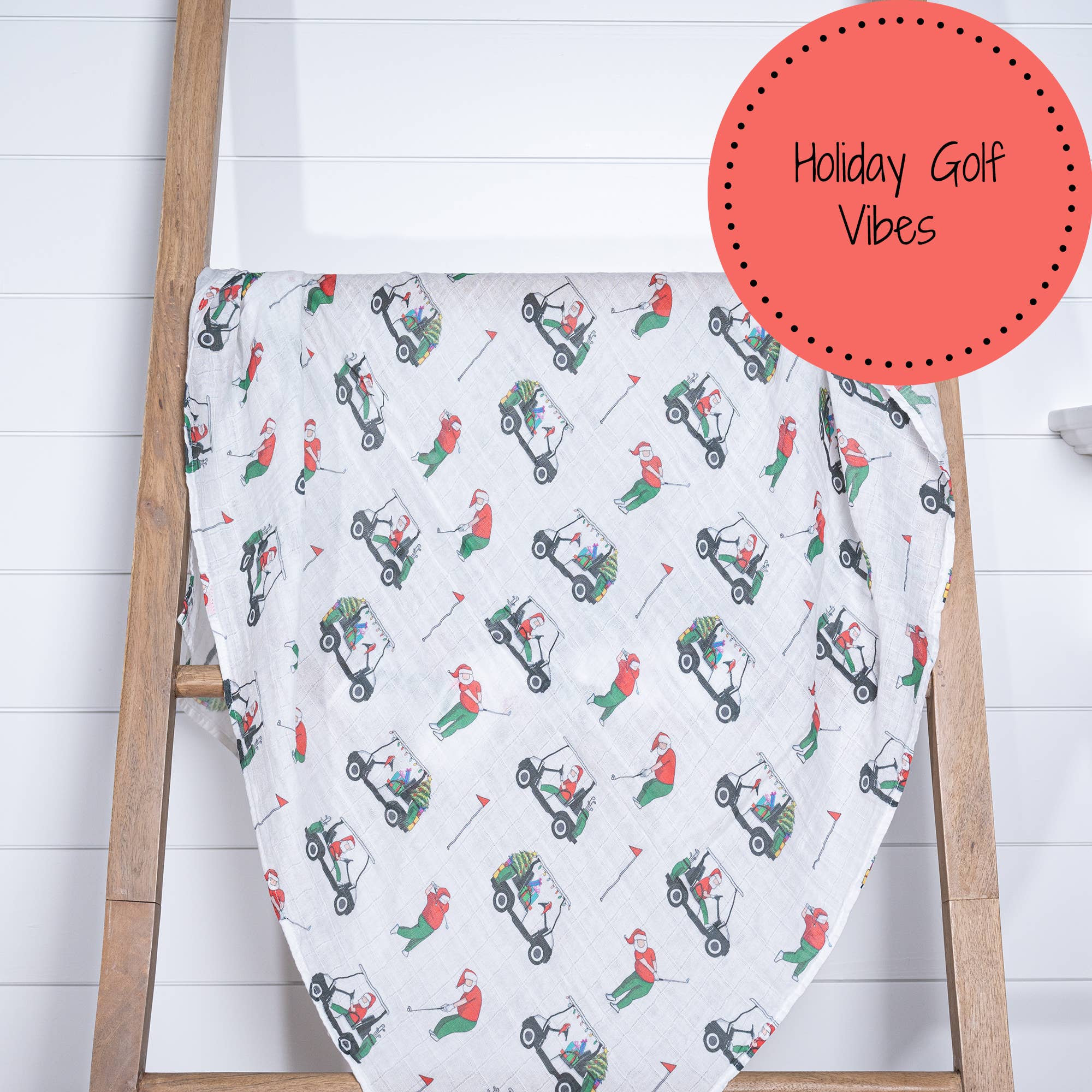 LollyBanks – wholesale Lindning - Baby – Julhelgtema Baby Muslin Swaddle Filt 47"x47"6