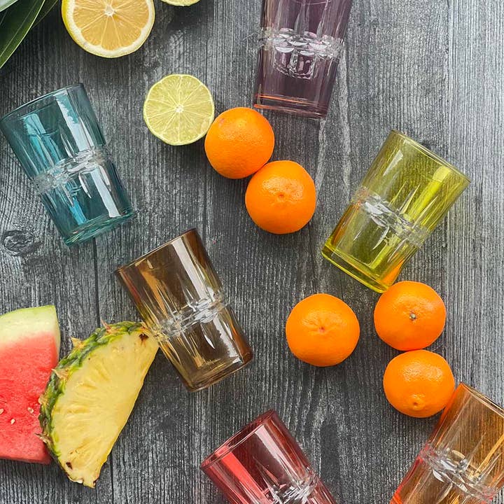 Scents and Feel - Venta al por mayor Copas de cóctel/licor - Juego de 6 vasos de té de cristal tallado
