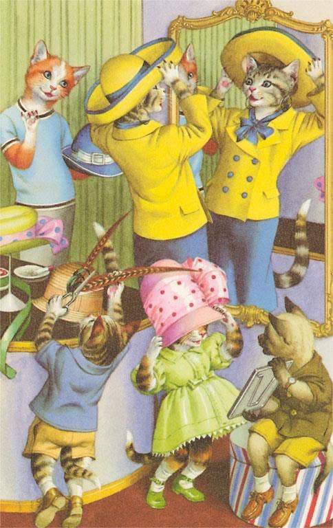 Found Image Press - Wholesale Stationery/Notecard Set - Greeting Card KC-301 Fun at the Milleners0