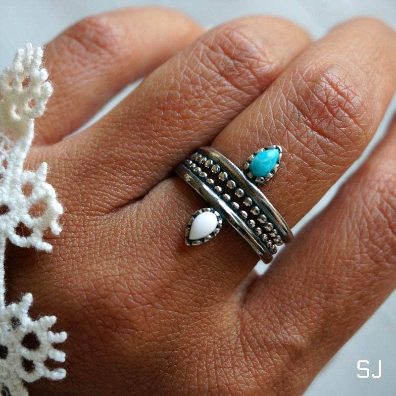 Sowell Jewelry - Wholesale Single Stone/Solitaire Ring - Bipana Turquoise Ring2