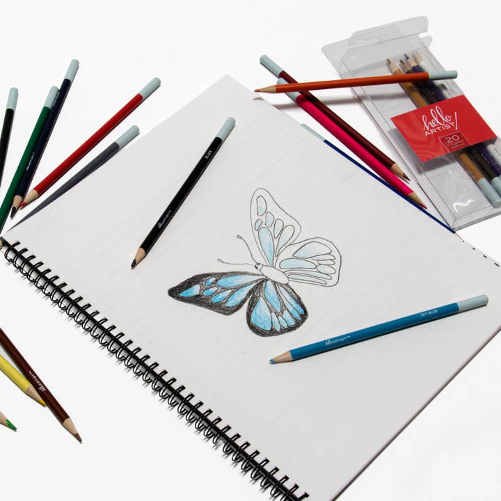MacPherson's - Wholesale Colored Pencil - Hello, Artist! Colored Pencils, 20 Pieces