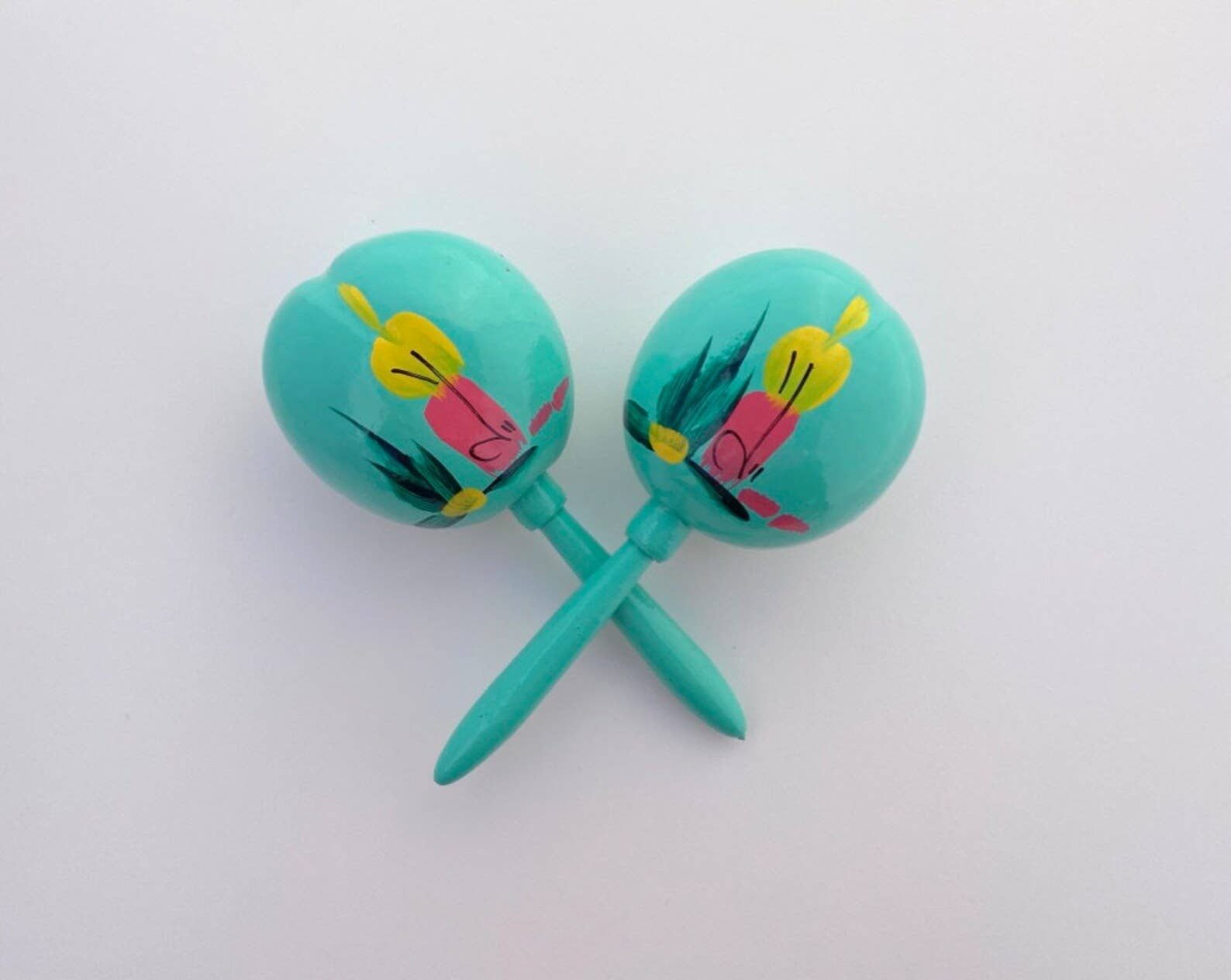Fiesta Fancies - Vente Cadeaux pour invités - Maracas Fiesta Party Favors peints à la main (1 paire), cadeau de fête0