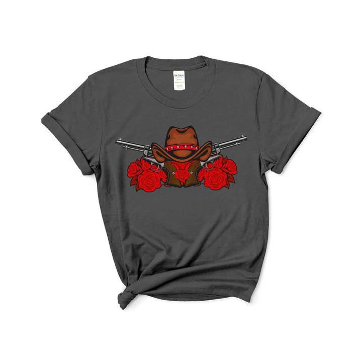Tidal Colors - Venta al por mayor Camiseta estampada - Mujer - Camiseta Cowboy Rose