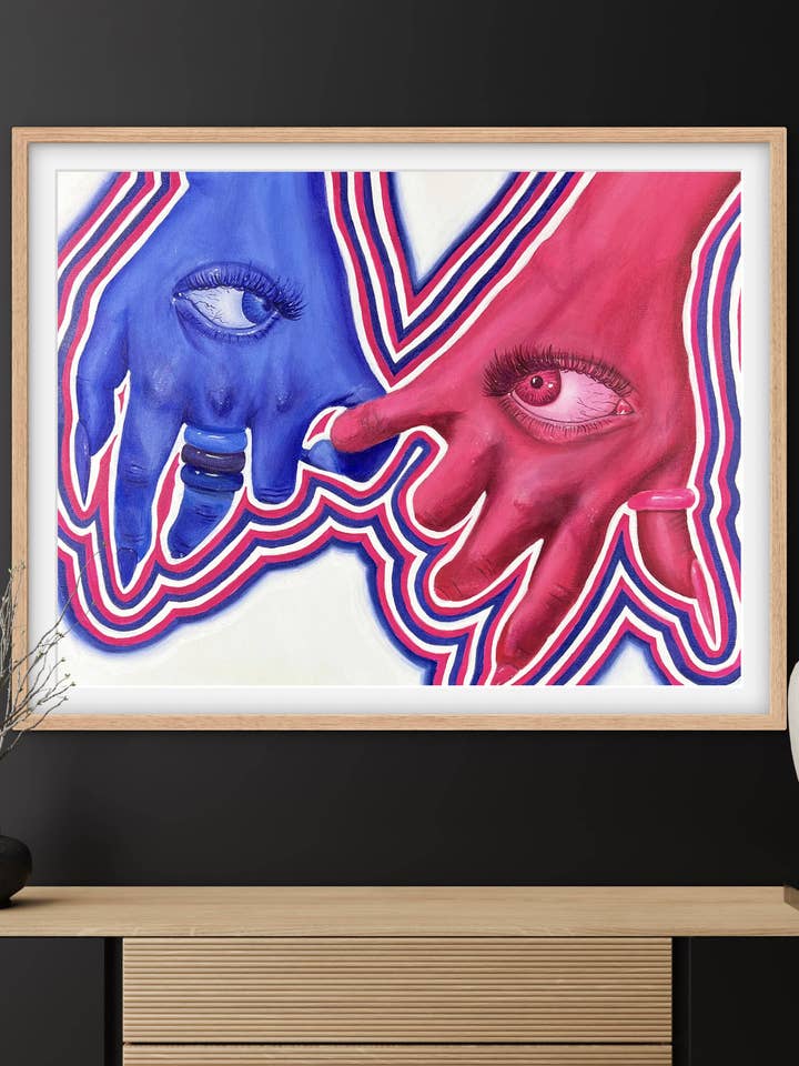 L'amour transcende notre forme humaine, impression d'art signée Giclée pour la vente par Laney Baby Art