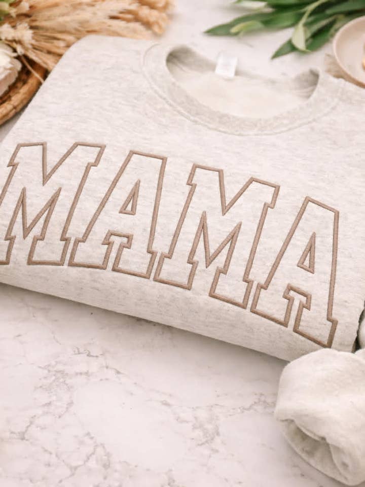 Custom Name Sweatshirt, Dad Sweatshirt, Couple, Mama, Mascot for wholesale by April's Sew Vinyl
