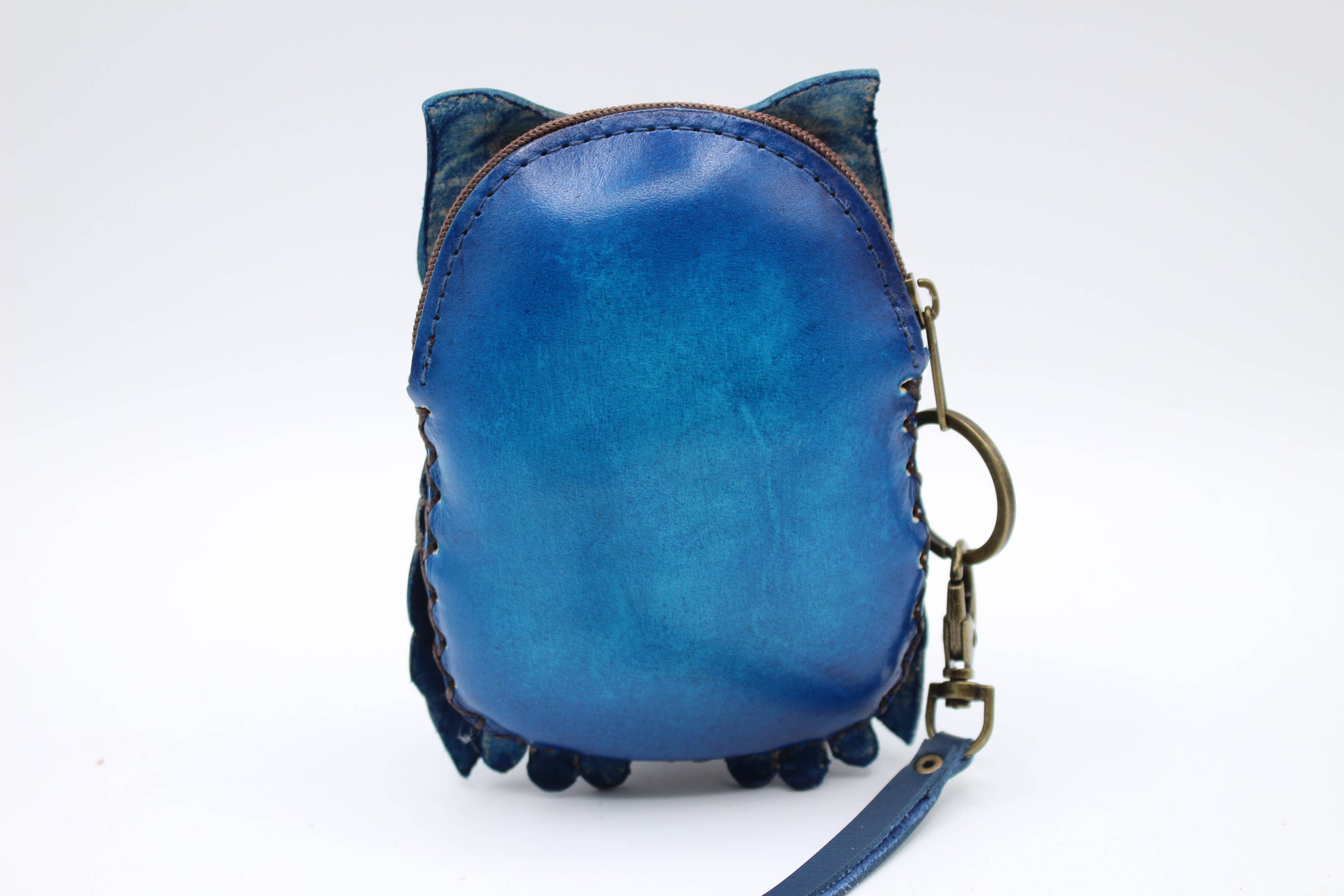 Sunflower Handmade leather inc - Wholesale Wristlet - Leather Owl Wristlet coin purse wallet8