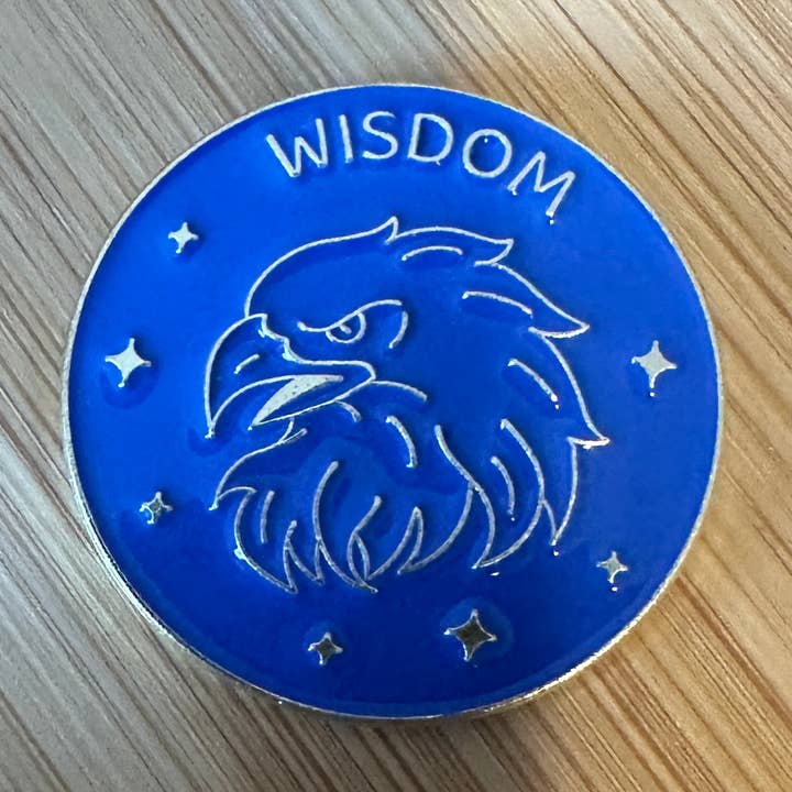 Scribble & Scroll - Wholesale Lapel Pin/Button - Ravenclaw House Pin - Blue Eagle - Harry Potter 0