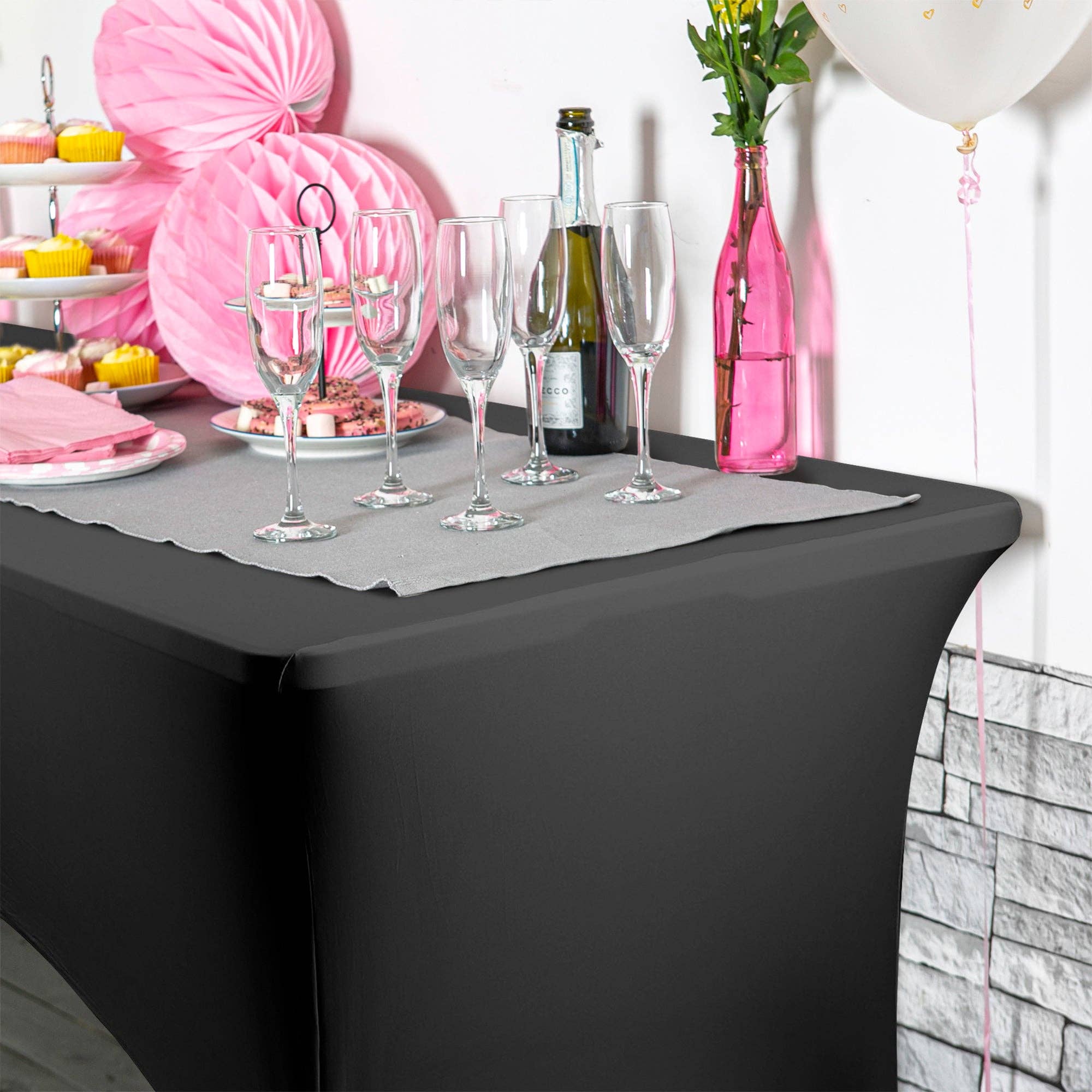 Rinkit Ltd - Wholesale Tablecloth - Rectangular Spandex Fitted Tablecloth - 6ft (180cm)2