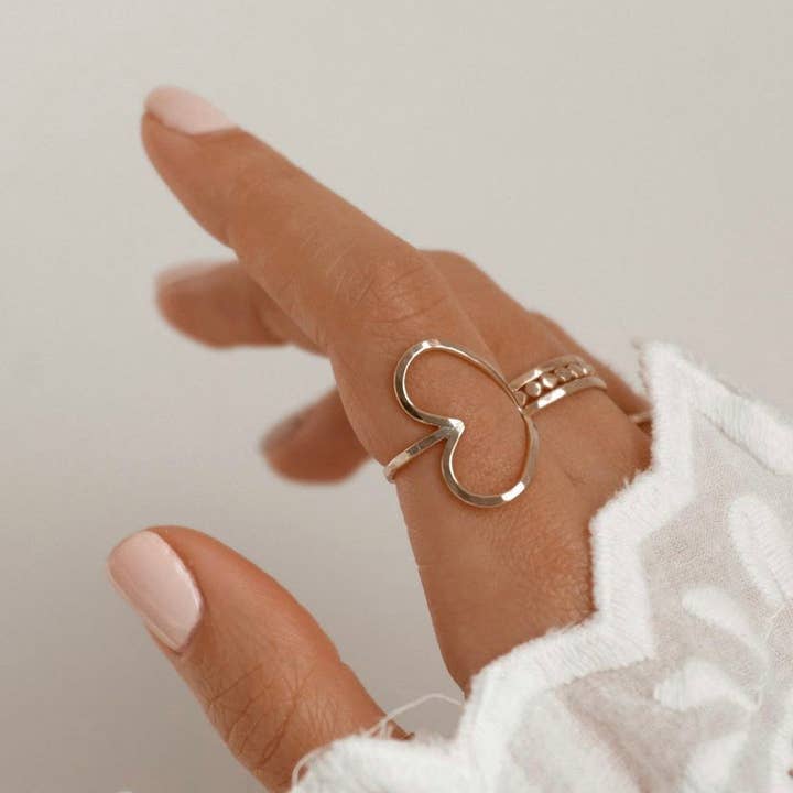 Nashelle Jewelry - Wholesale Band/Stacked Ring - Complete Heart Ring1