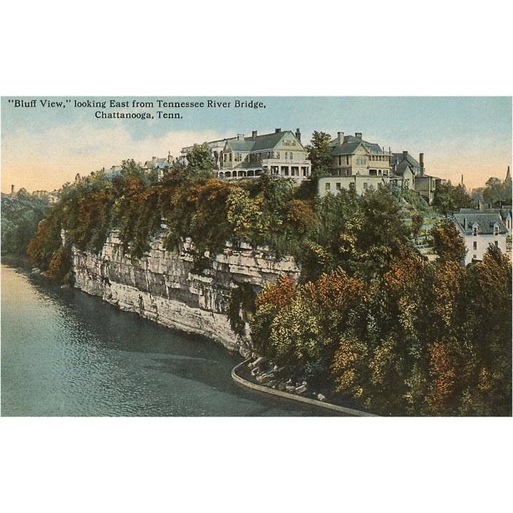 Magnet TN-97 Bluff View, Chattanooga, Tennessee for wholesale by Found Image Press