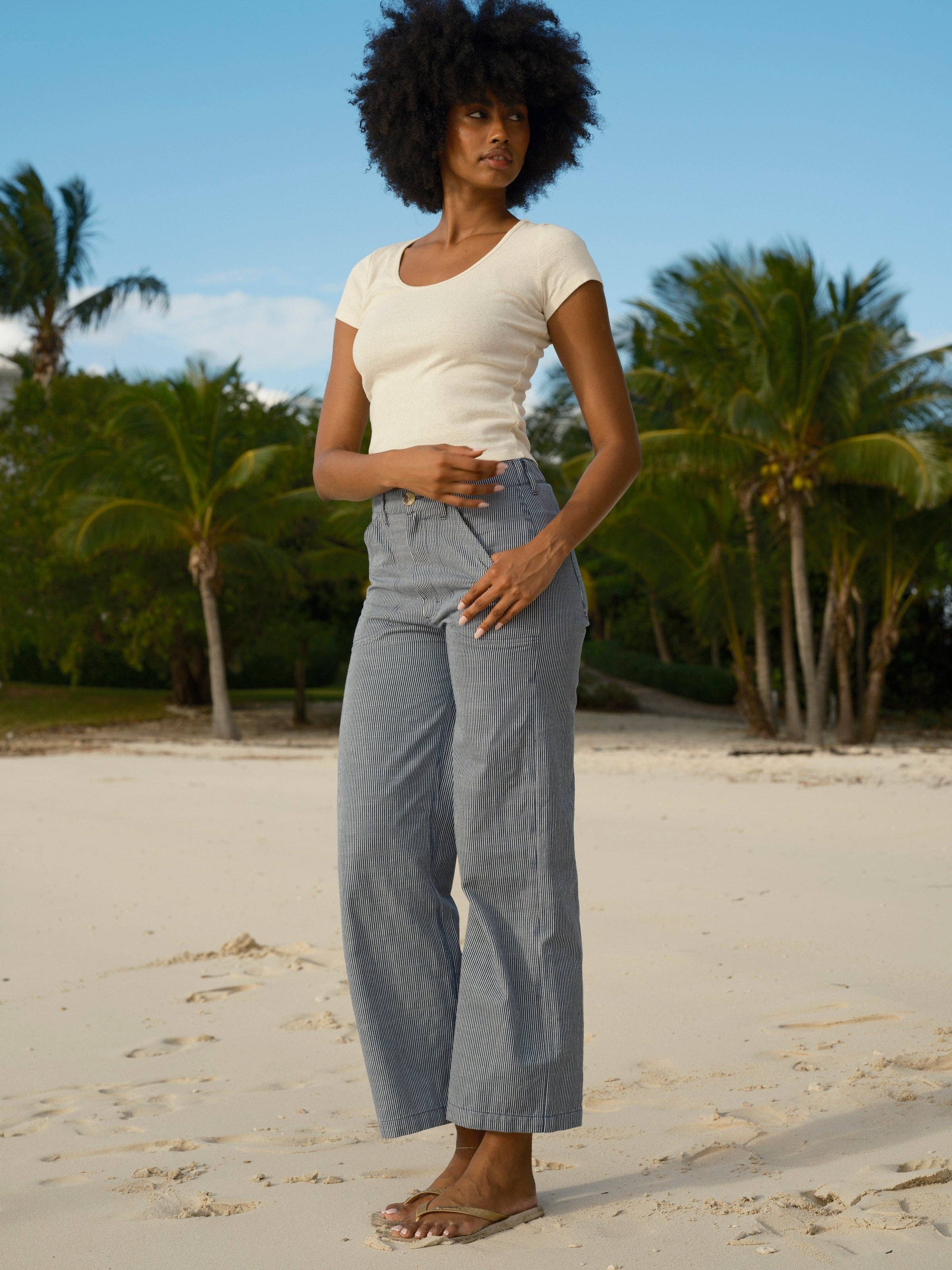 Railroad Stripe Painter Pants for wholesale on Faire16