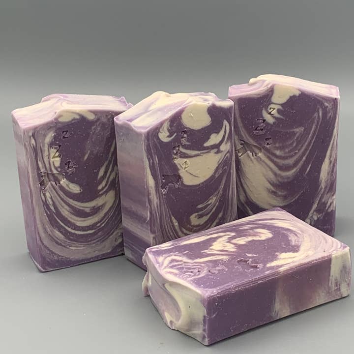 Lavendar Flowers Artisan Soap for wholesale by Sleepy Bee Worx