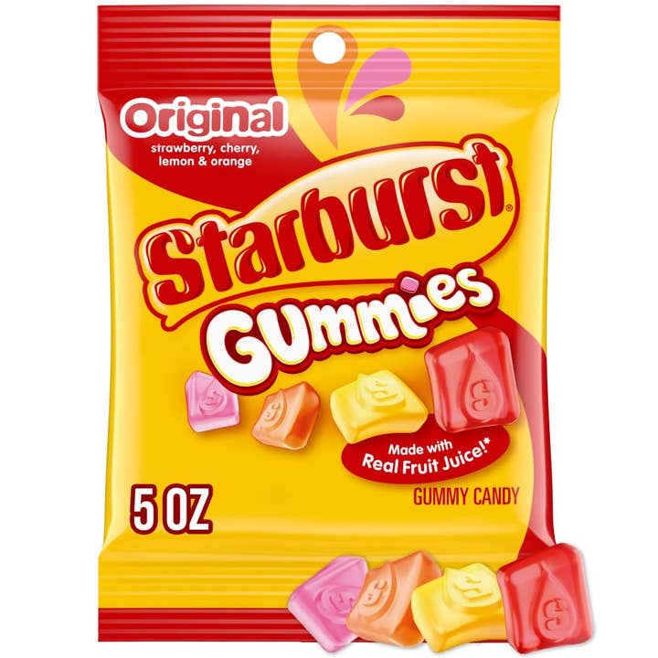 Long Island Candy Factory - Wholesale Gummy - Starburst Gummies Gummy Original Fruit Candy 5 oz 12 ct0