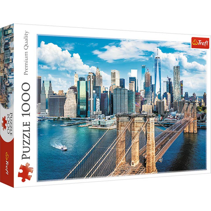 1000 piece Trefl Jigsaw Puzzles, Brooklyn Bridge, New York for wholesale by TREFL by Bridge Toys