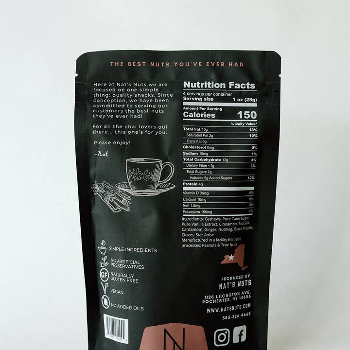 Nat's Nuts - Wholesale Noten - Vanille Chai Cashewnoten1