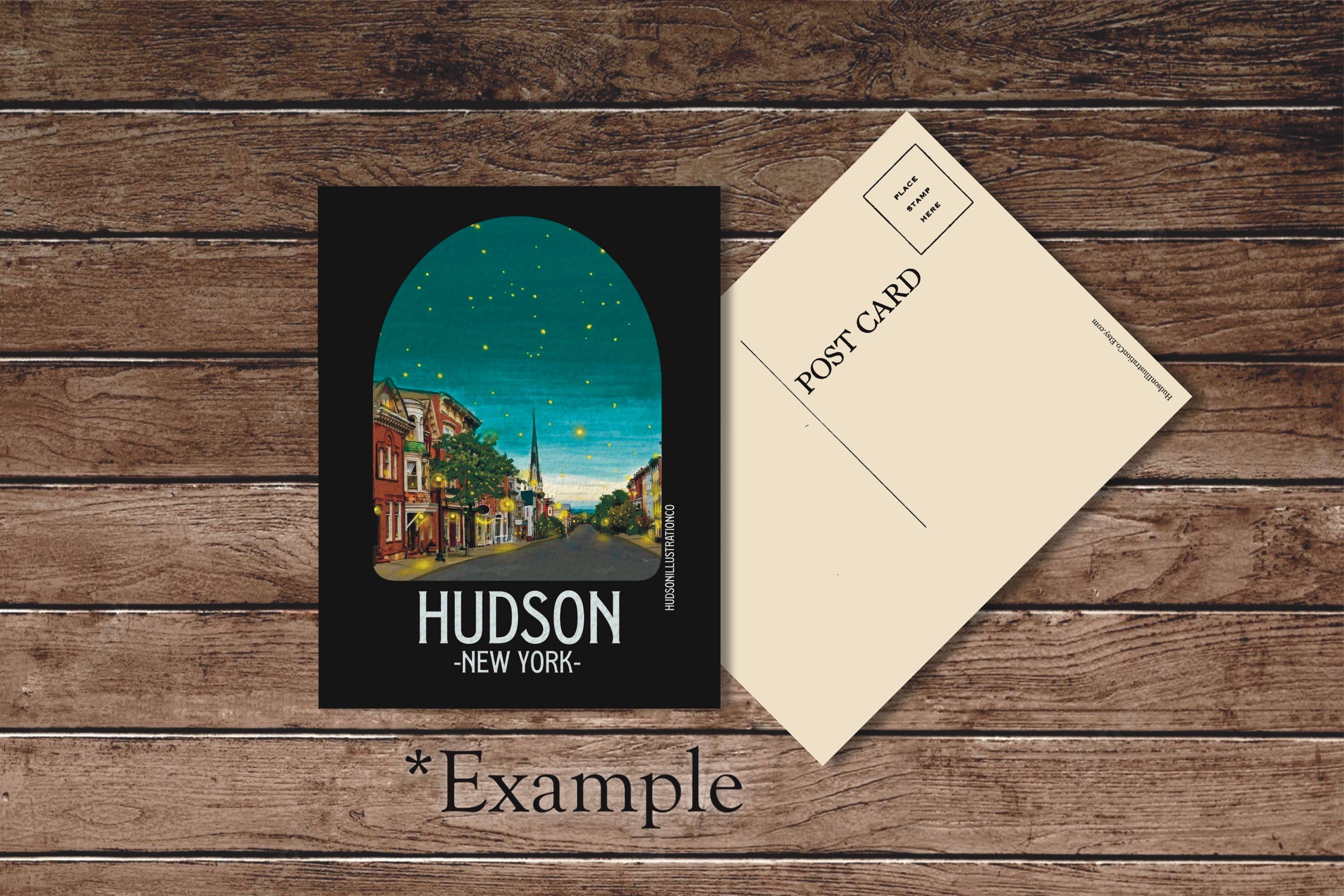 Hudson Illustration Co - About Town Co - Wholesale Sticker - East Meredith New York - Sticker/Magnet/Print/Postcards2