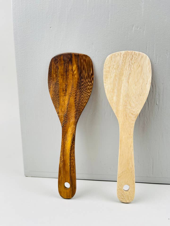Wood Rice Paddle Wooden Spatula 23cm x 8cm / Wooden Spatula for wholesale by Baroy
